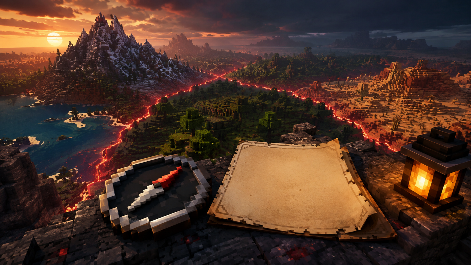 A Minecraft Chronicle scene representing Seedshift